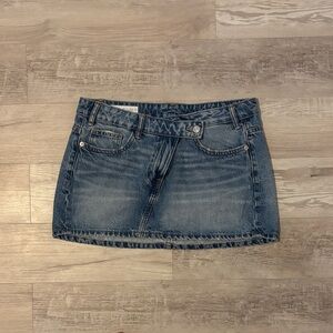 Zara Blue Denim Mini Skirt